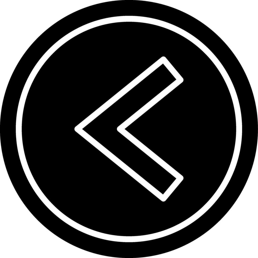 Less Than Vector Icon