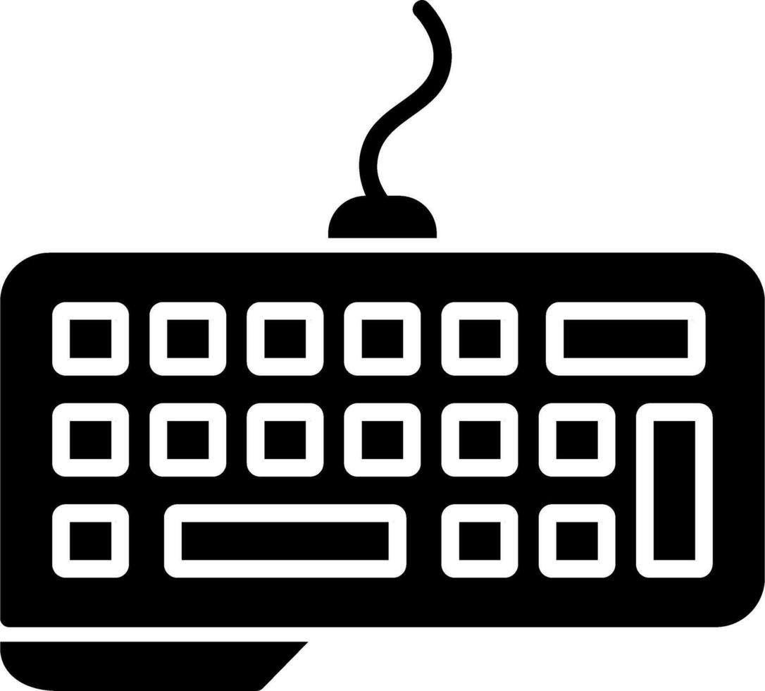 icono de vector de teclado