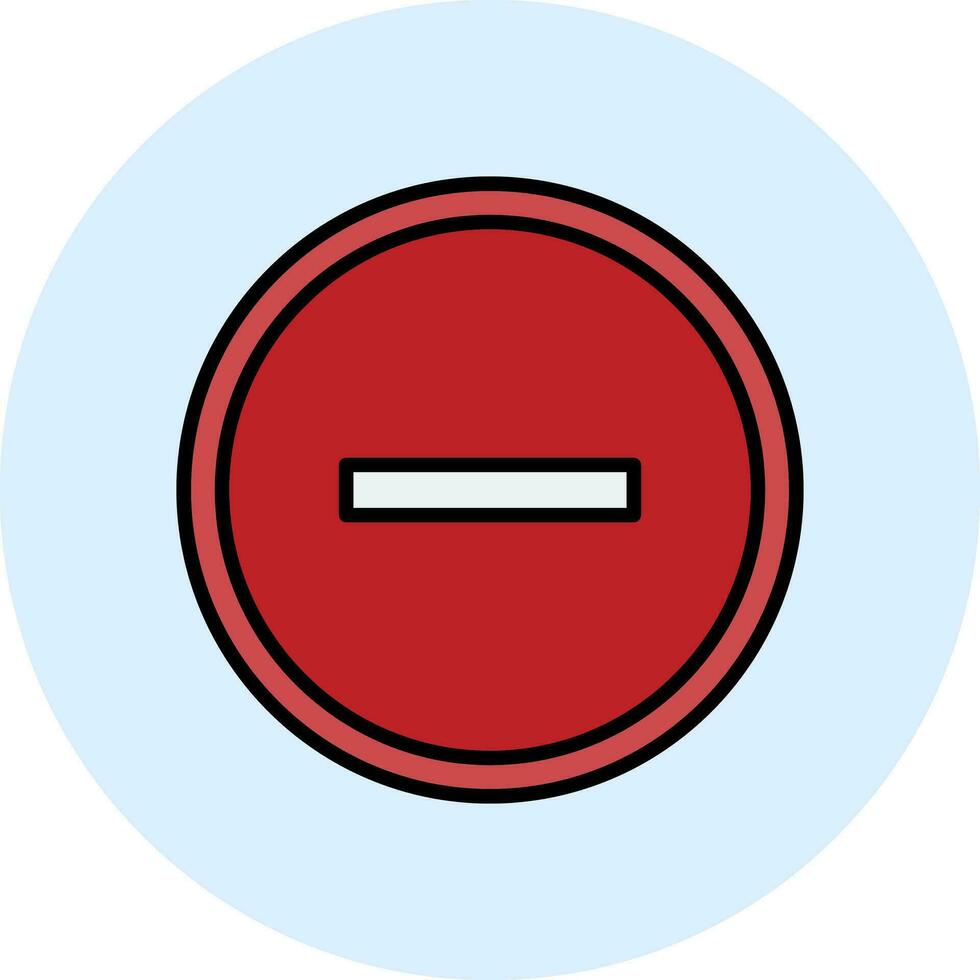 Minus Vector Icon