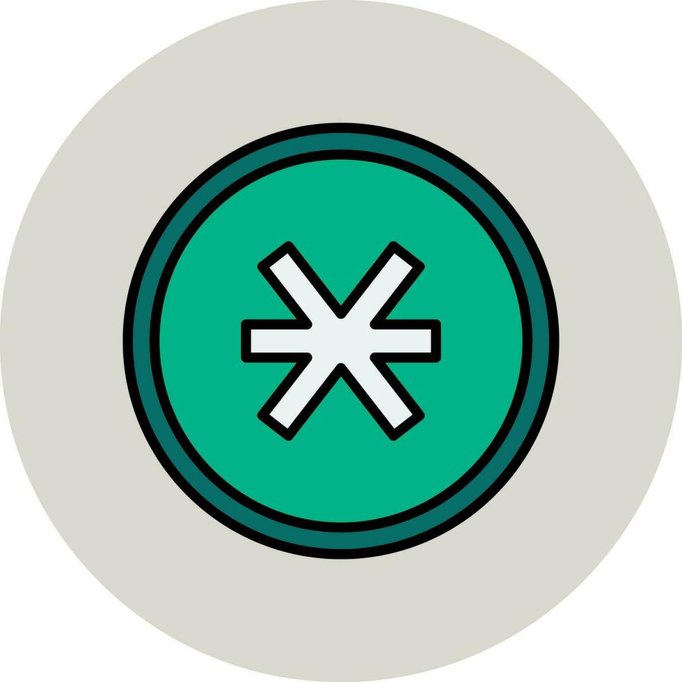 asterisco vector icono