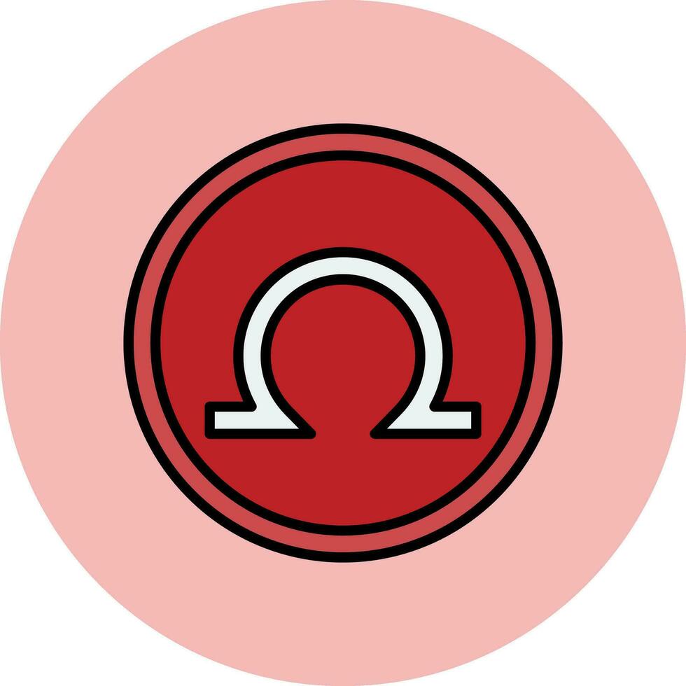 Omega Vector Icon