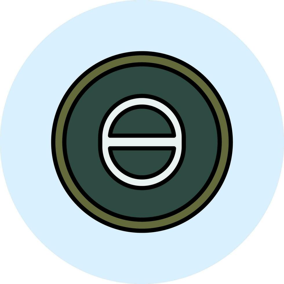 Theta Vector Icon