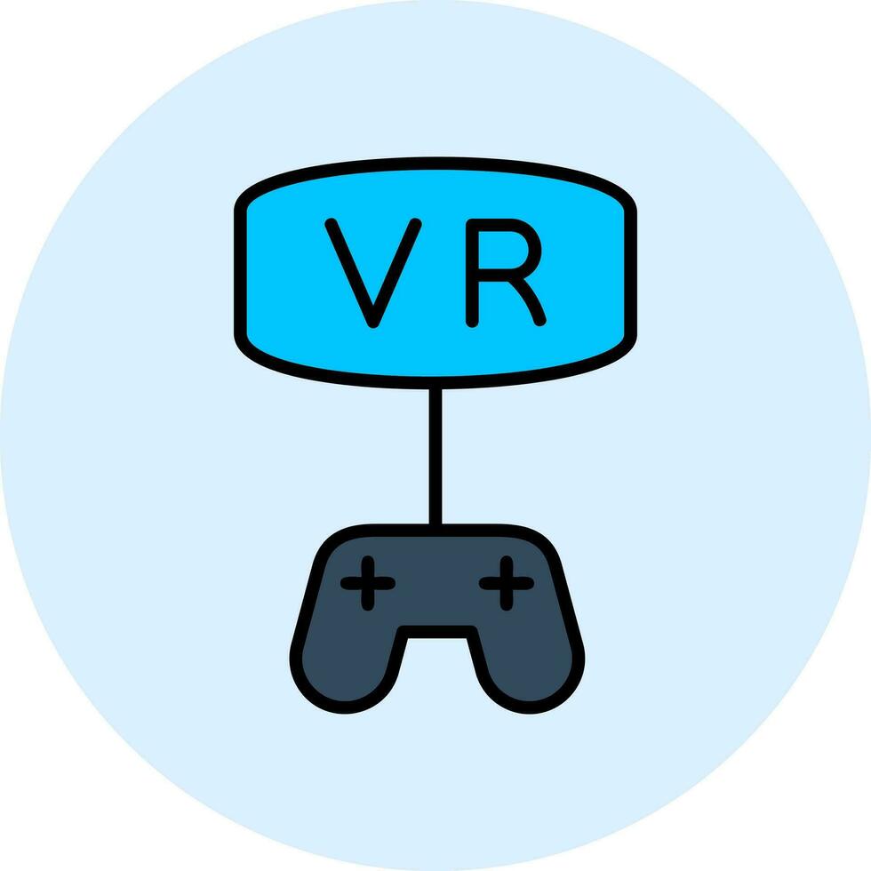 vr juego vector icono