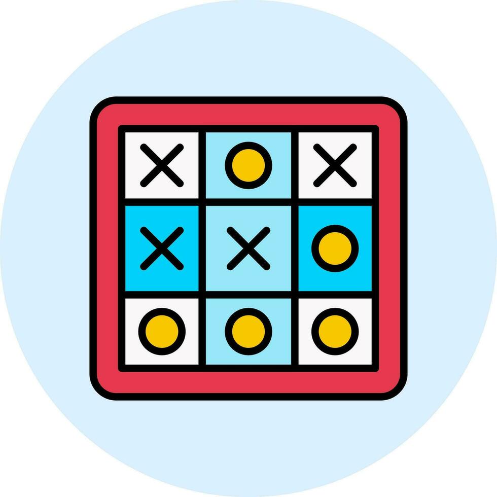 Line icon Board Game or table game Element fun and activity Vector  Illustration Tic-Tac-Toe. 24104529 Vector Art at Vecteezy