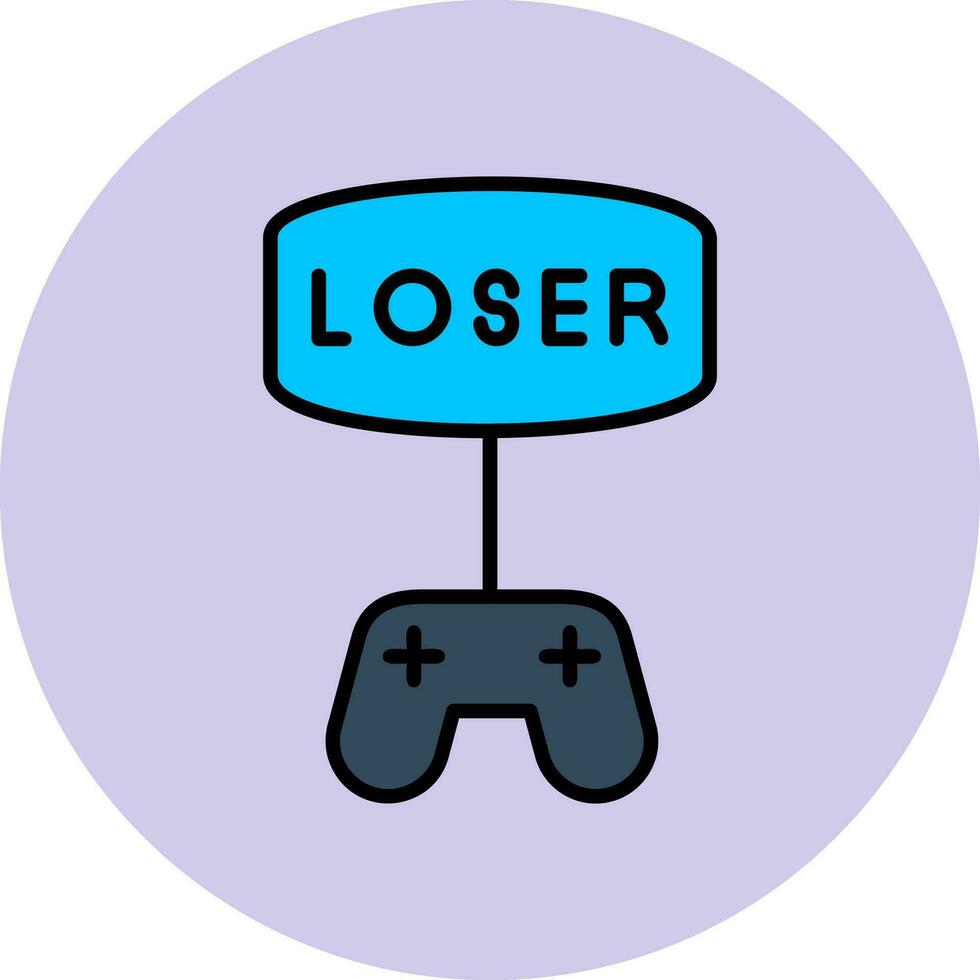 perdedor vector icono