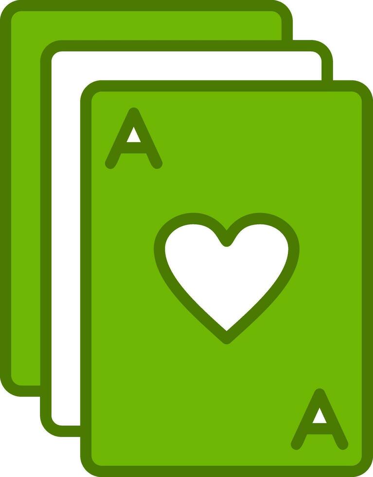 icono de vector de cartas de póquer