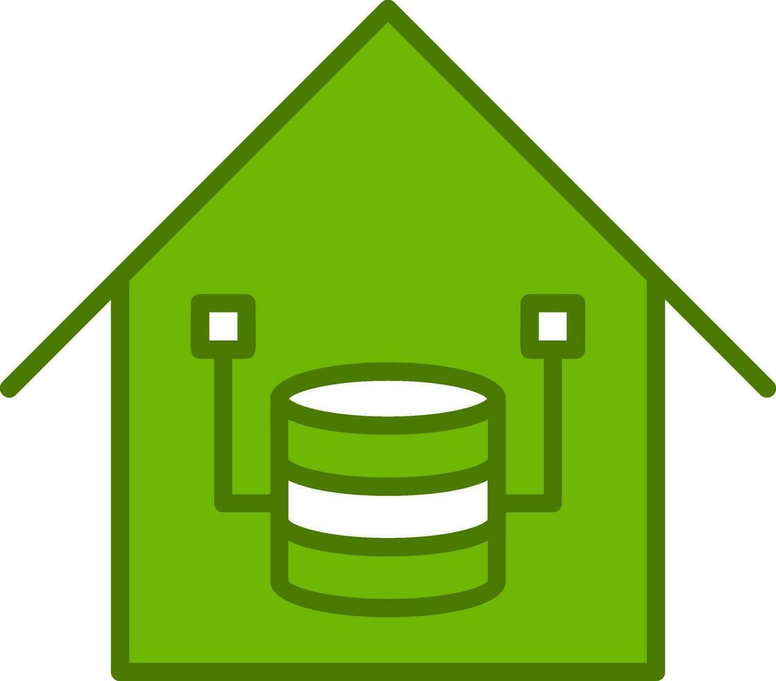 Data Warehouse Vector Icon