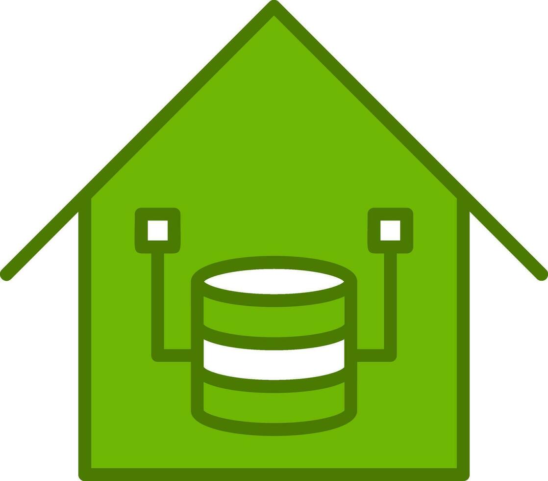 Data Warehouse Vector Icon