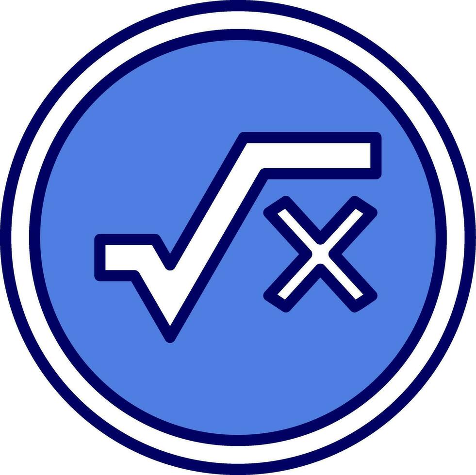 Square Root Vector Icon