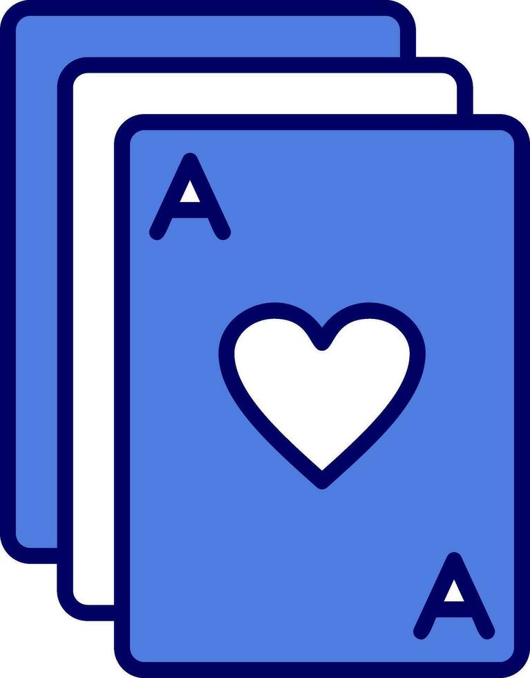 icono de vector de cartas de póquer