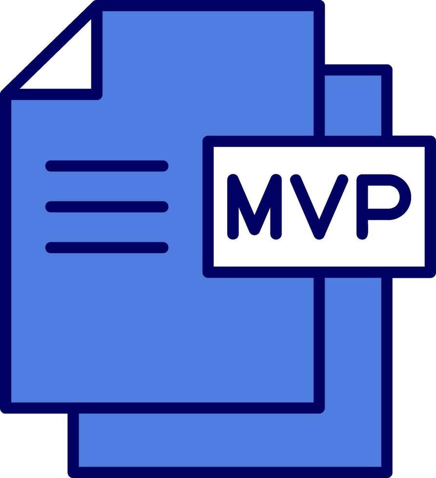 icono de vector de mvp