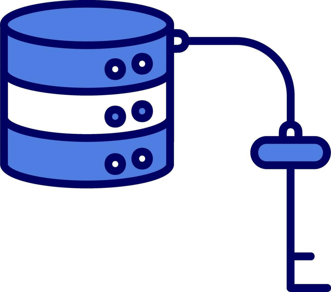 Key Value Database Vector Icon