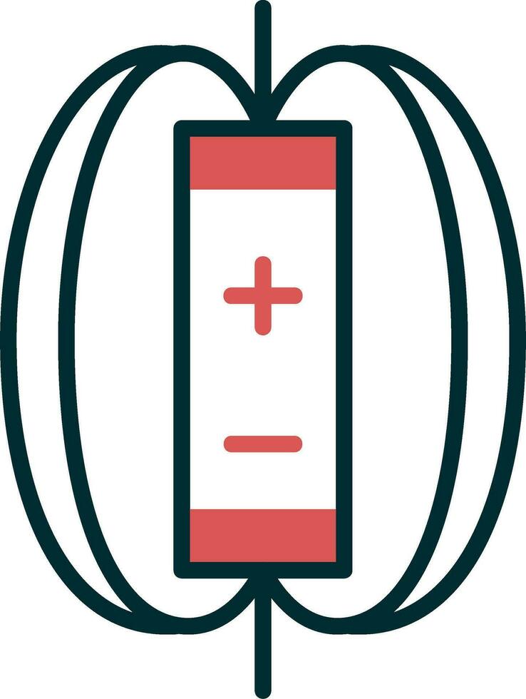 Magnetic Field Vector Icon