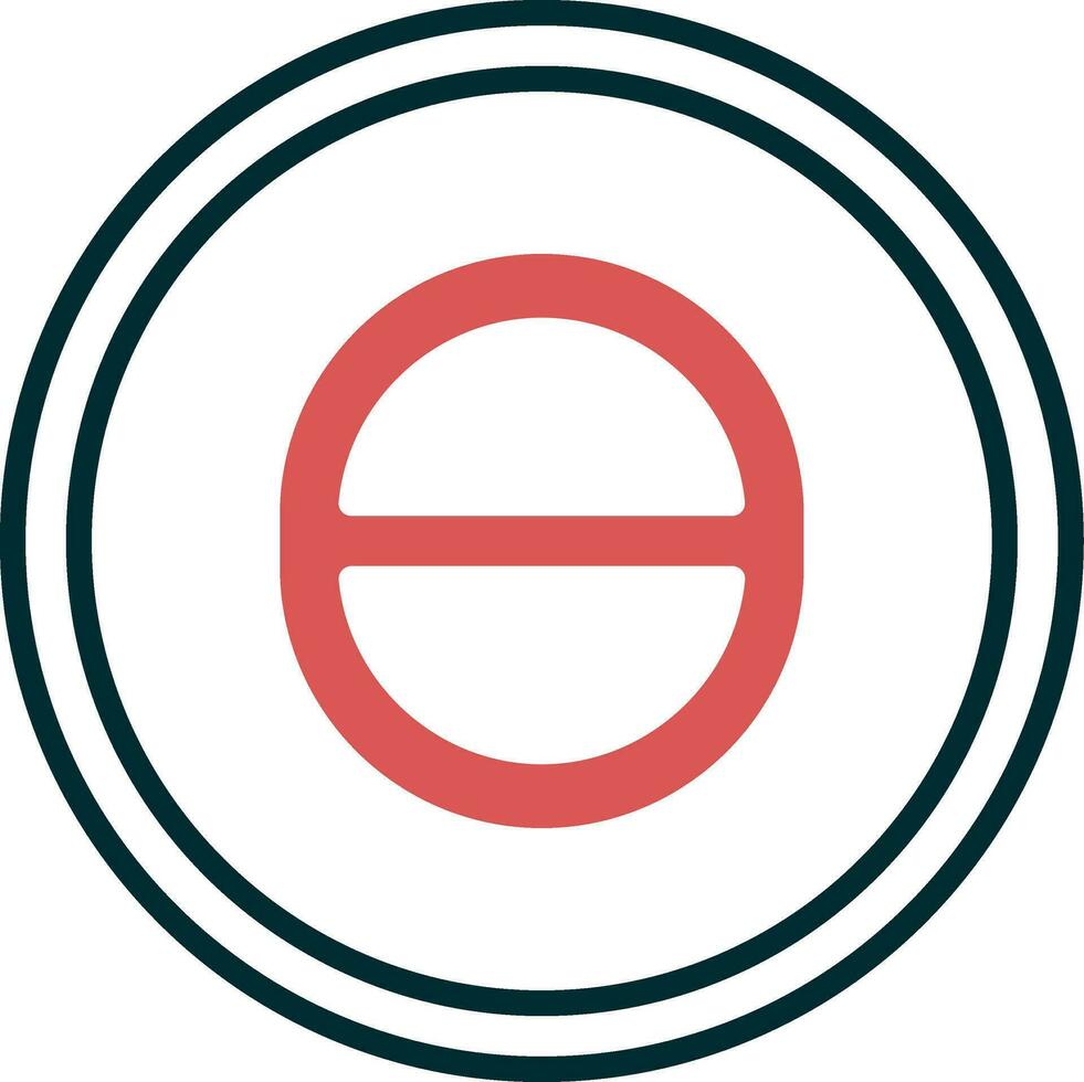 Theta Vector Icon