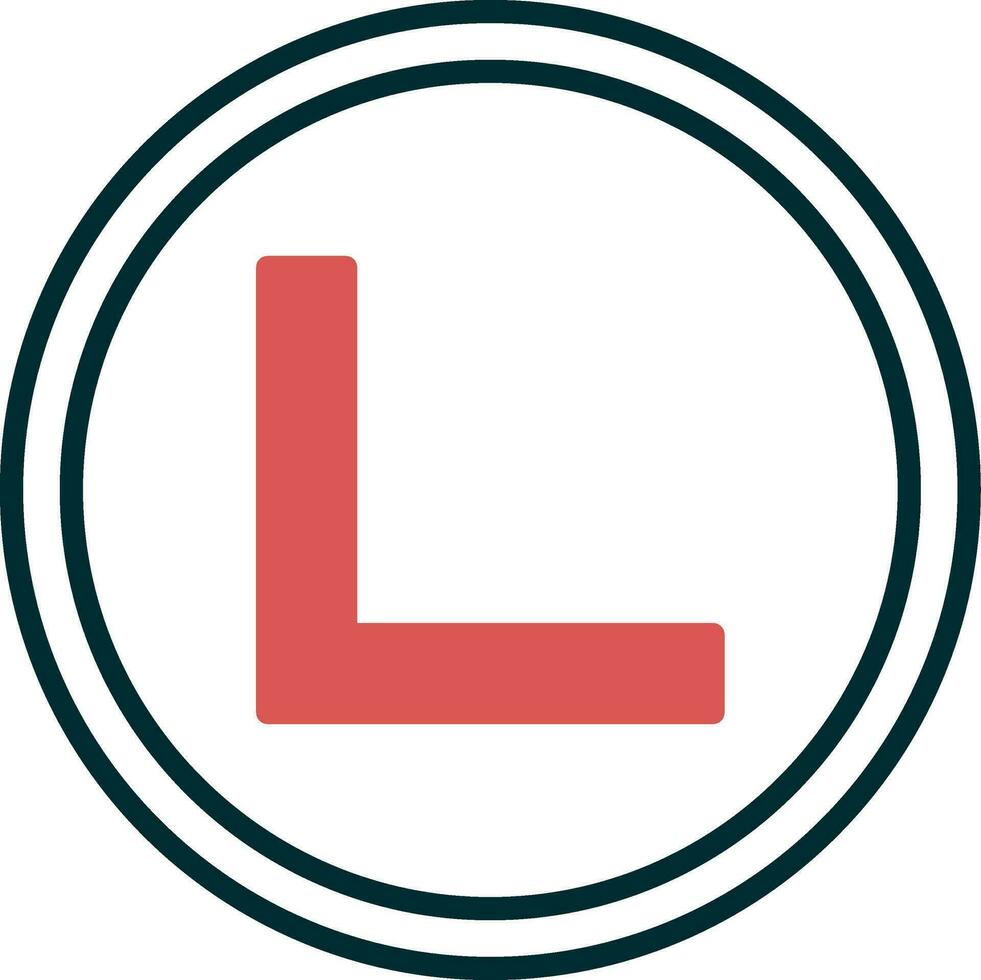 Right Angle Vector Icon
