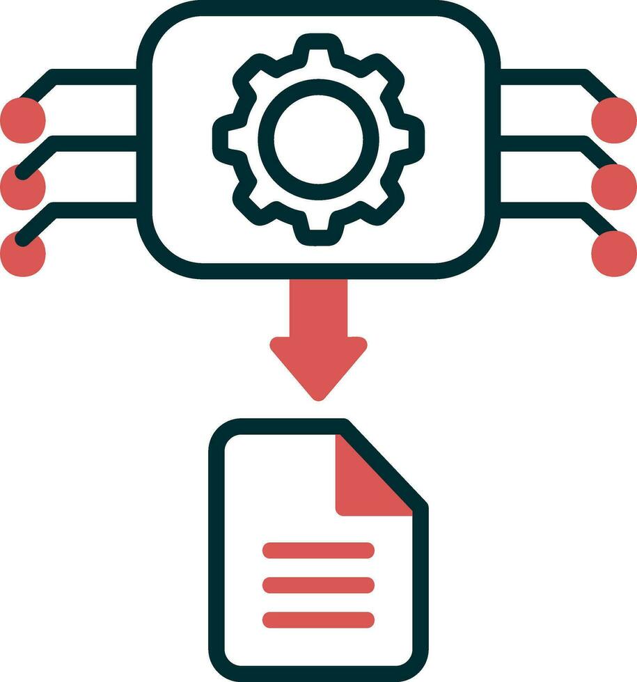 Machine Generated Data Vector Icon