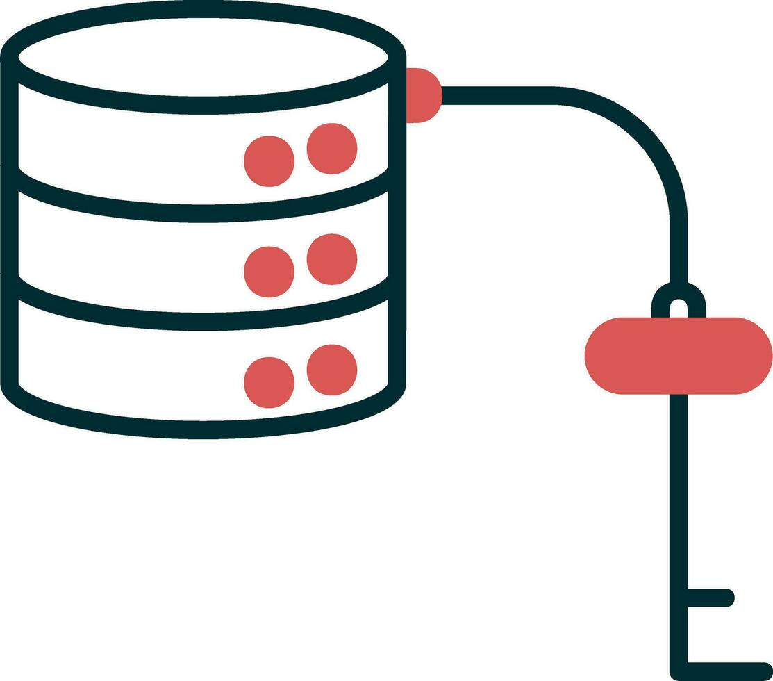 Key Value Database Vector Icon