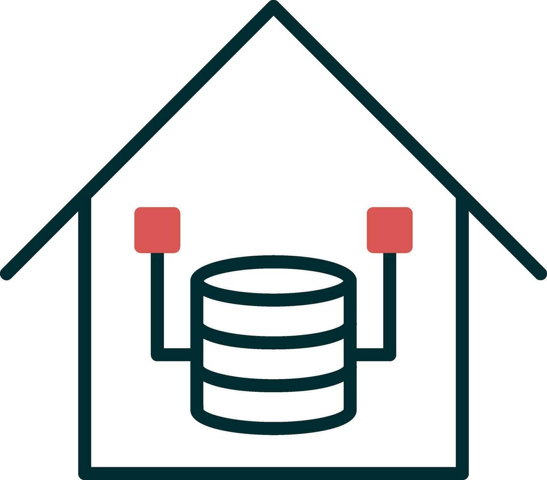 Data Warehouse Vector Icon