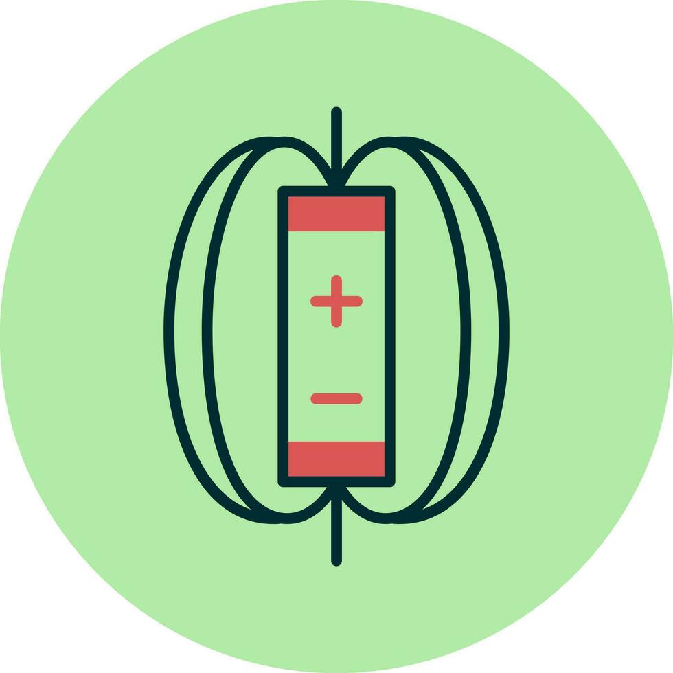 Magnetic Field Vector Icon