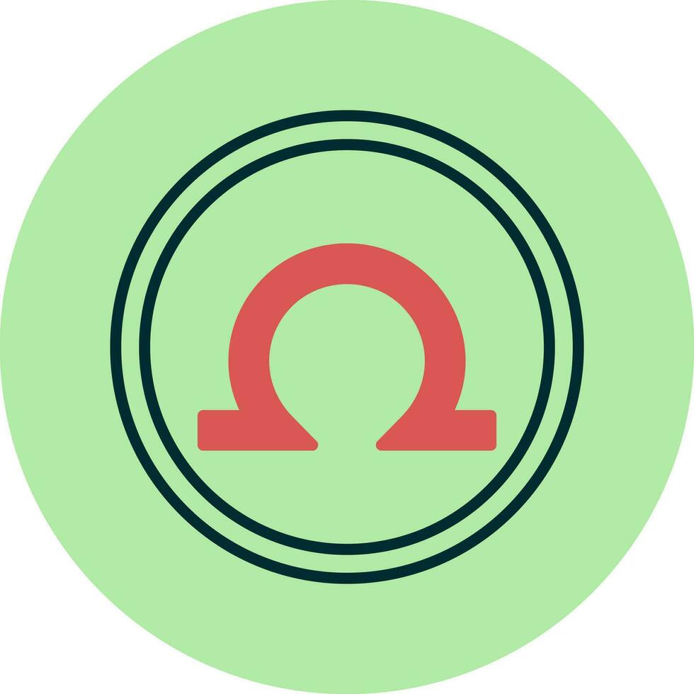 Omega Vector Icon