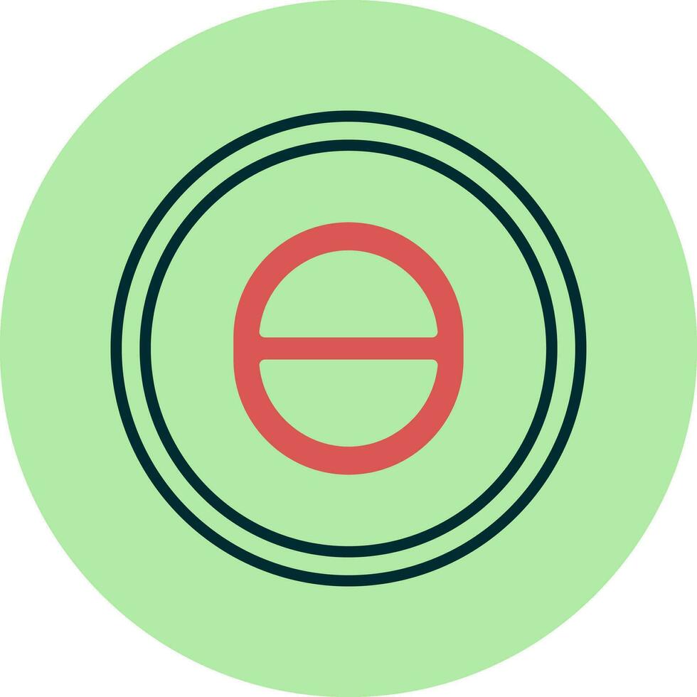 Theta Vector Icon