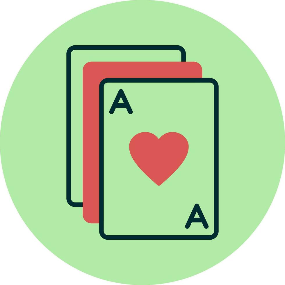 icono de vector de cartas de póquer