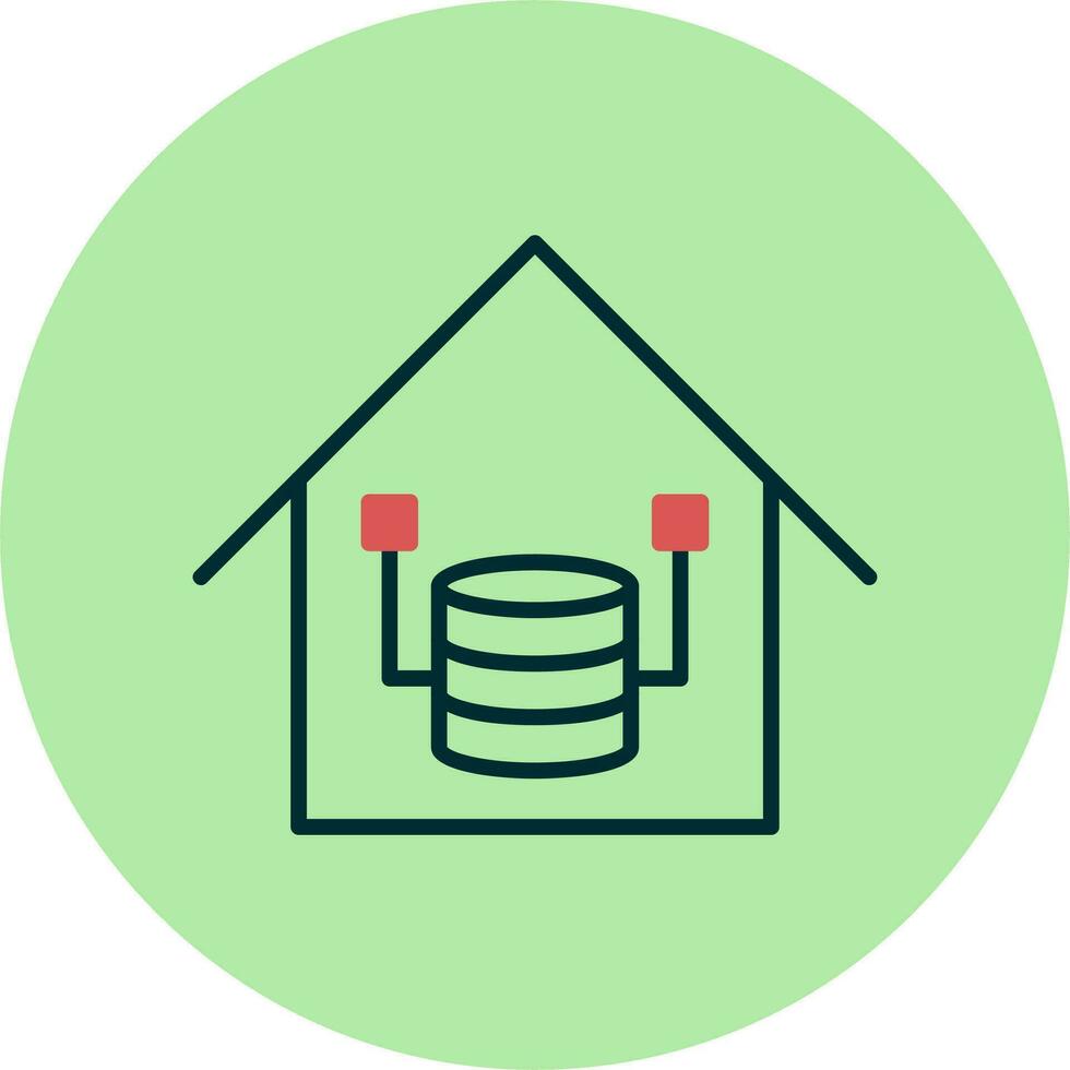 Data Warehouse Vector Icon