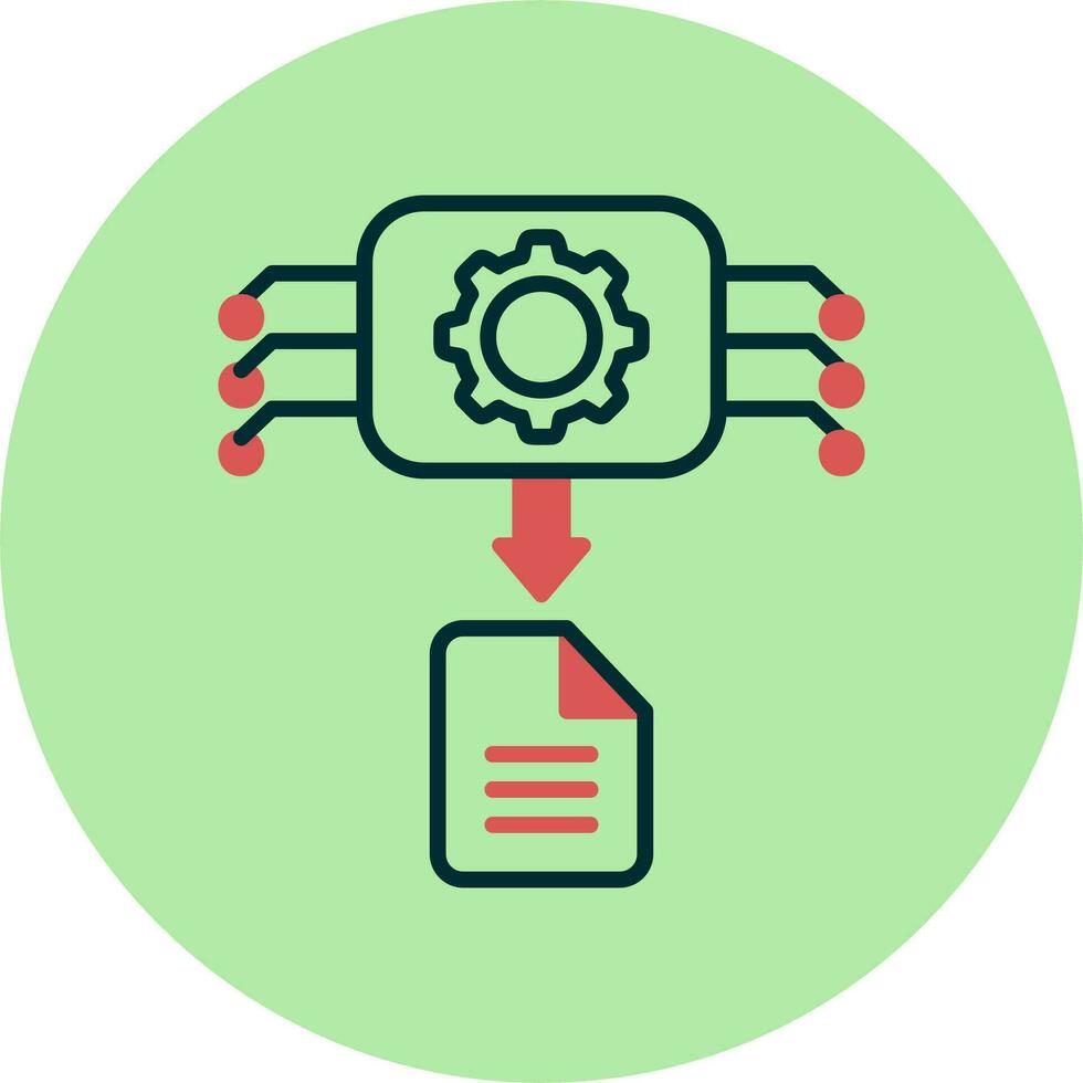 Machine Generated Data Vector Icon