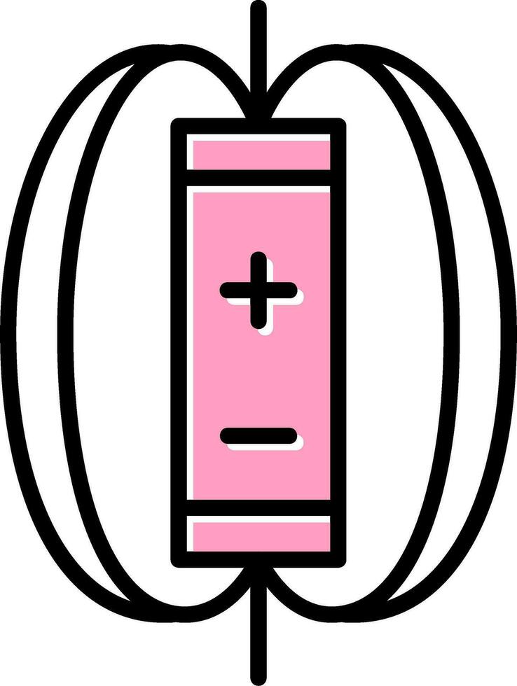 Magnetic Field Vector Icon