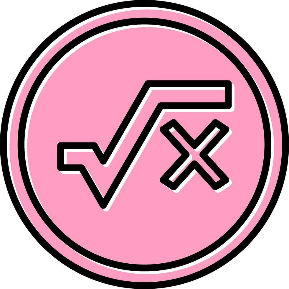 Square Root Vector Icon