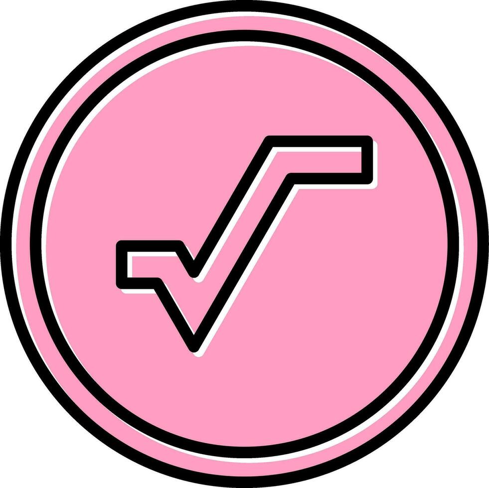 Square Root Vector Icon