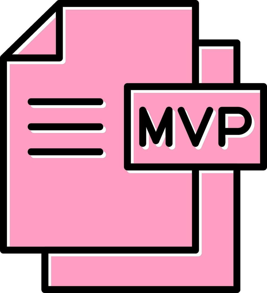 icono de vector de mvp