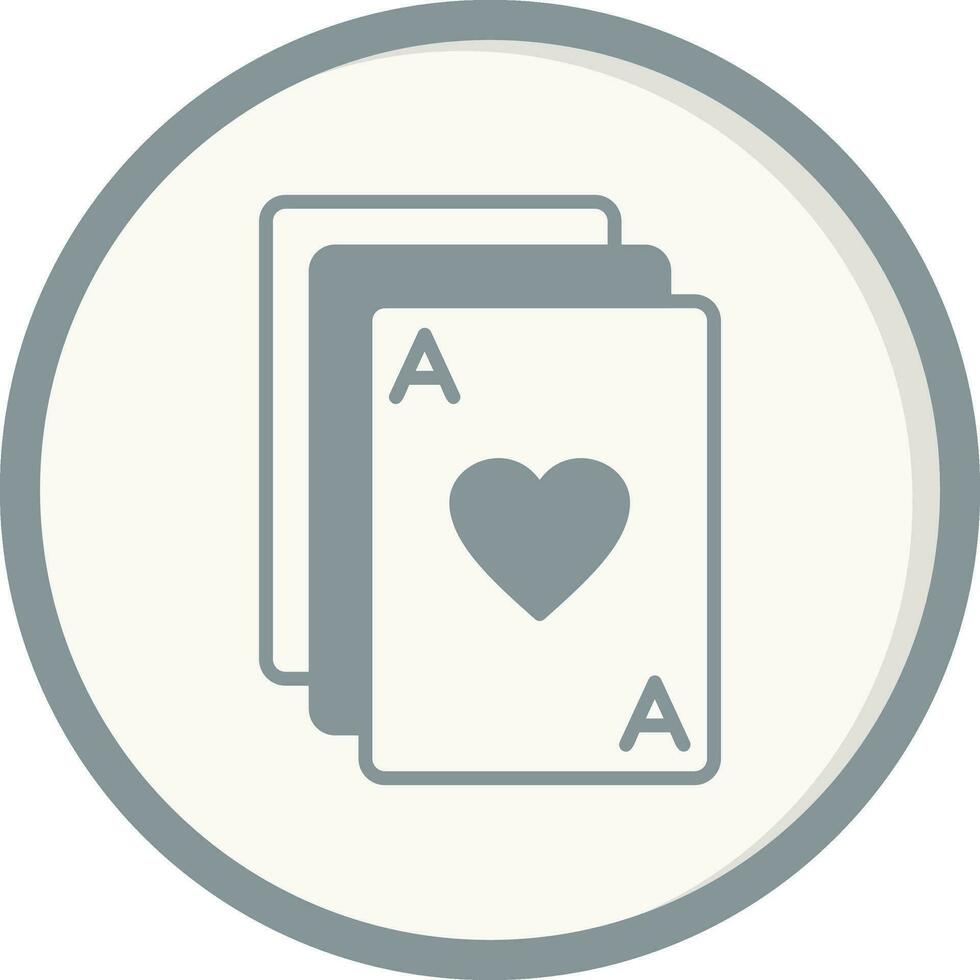 icono de vector de cartas de póquer