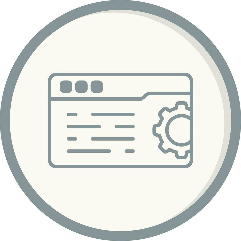 Web Settings Vector Icon