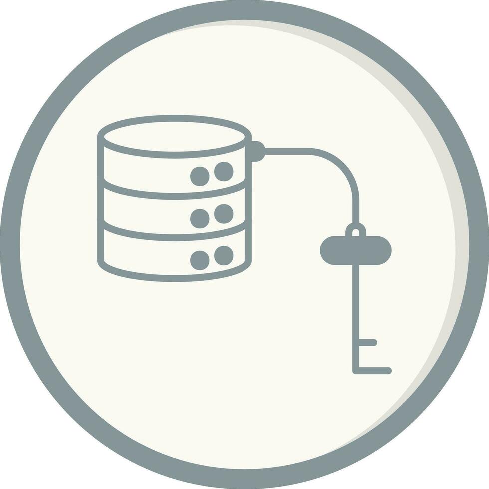 Key Value Database Vector Icon