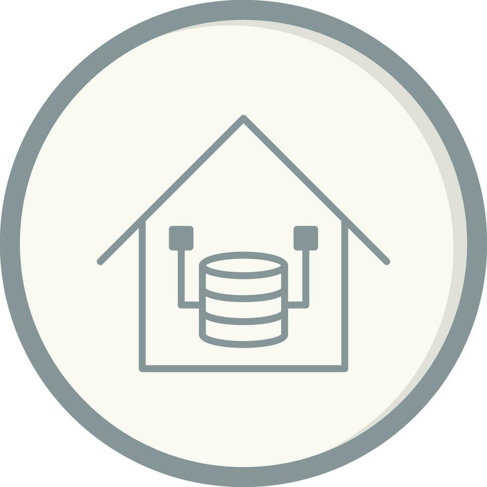 Data Warehouse Vector Icon