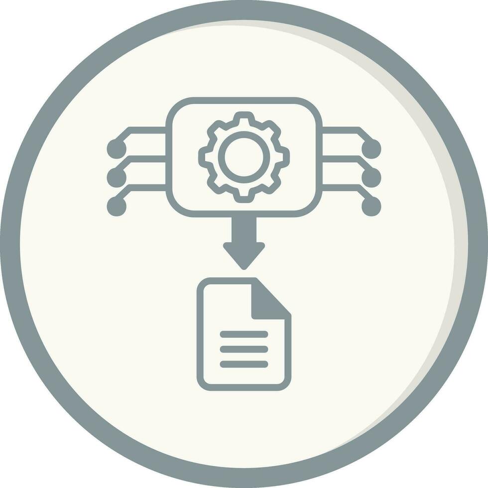 Machine Generated Data Vector Icon