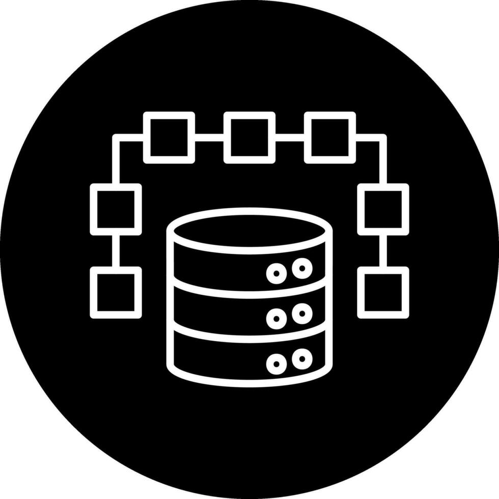 icono de vector de datos estructurados