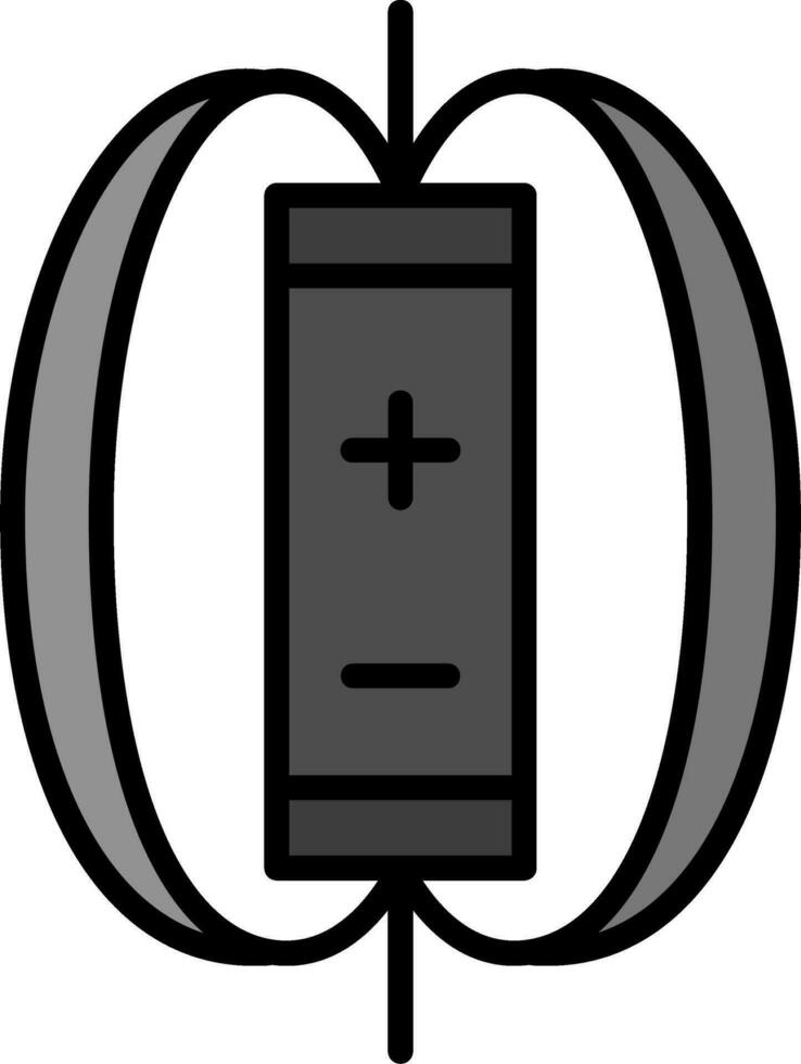 Magnetic Field Vector Icon
