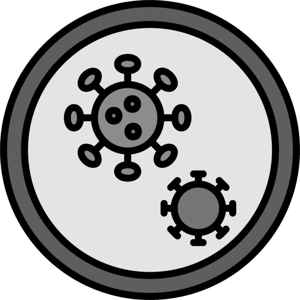 icono de vector de placa de petri