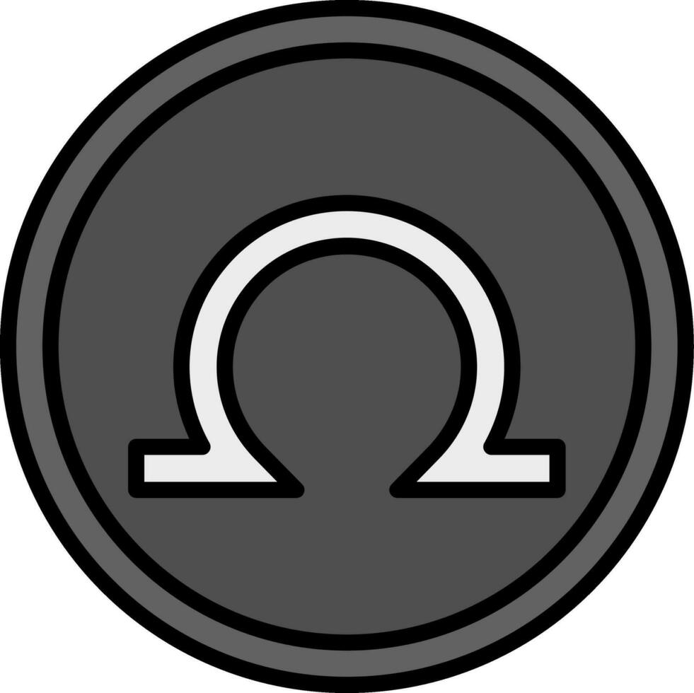 Omega Vector Icon