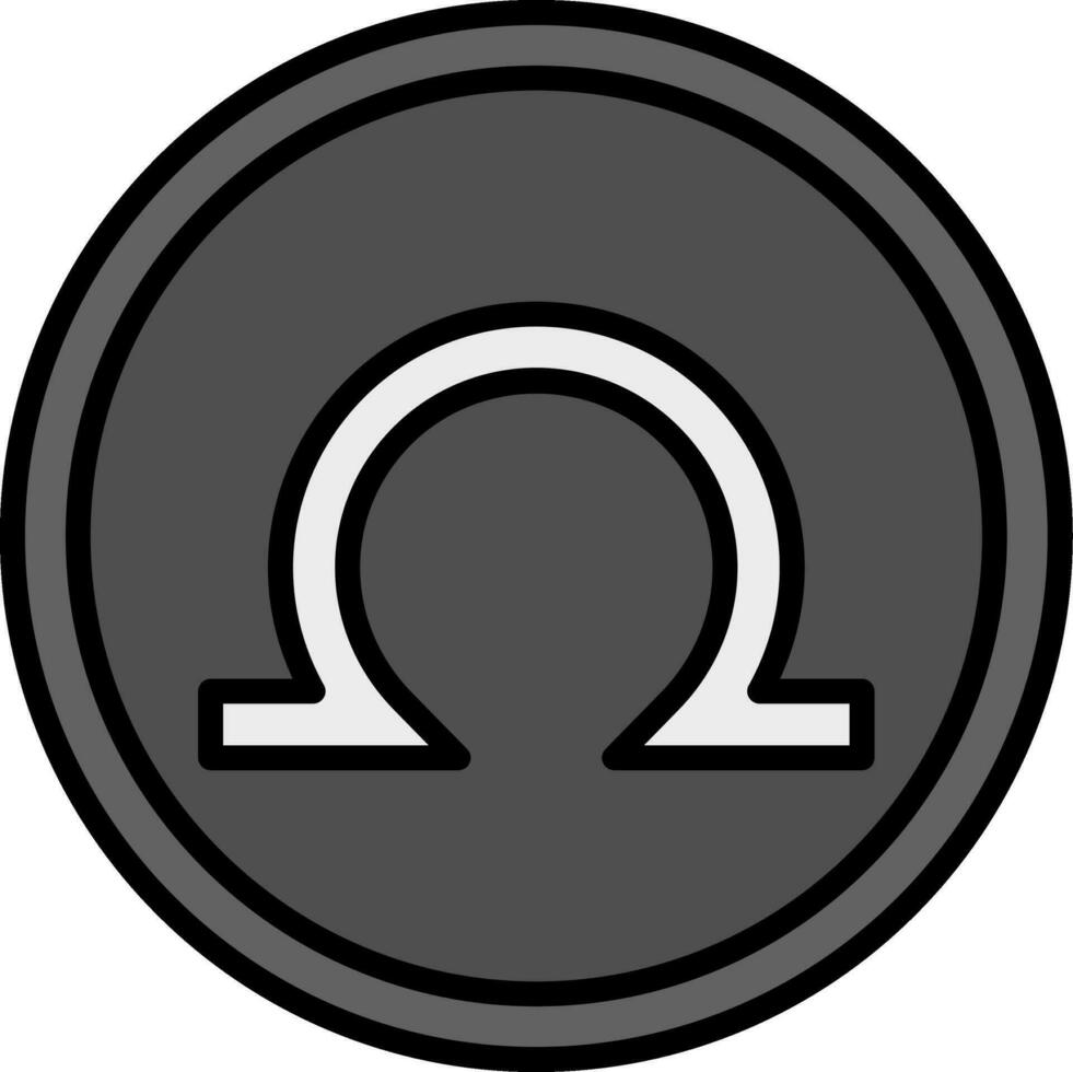 Omega Vector Icon