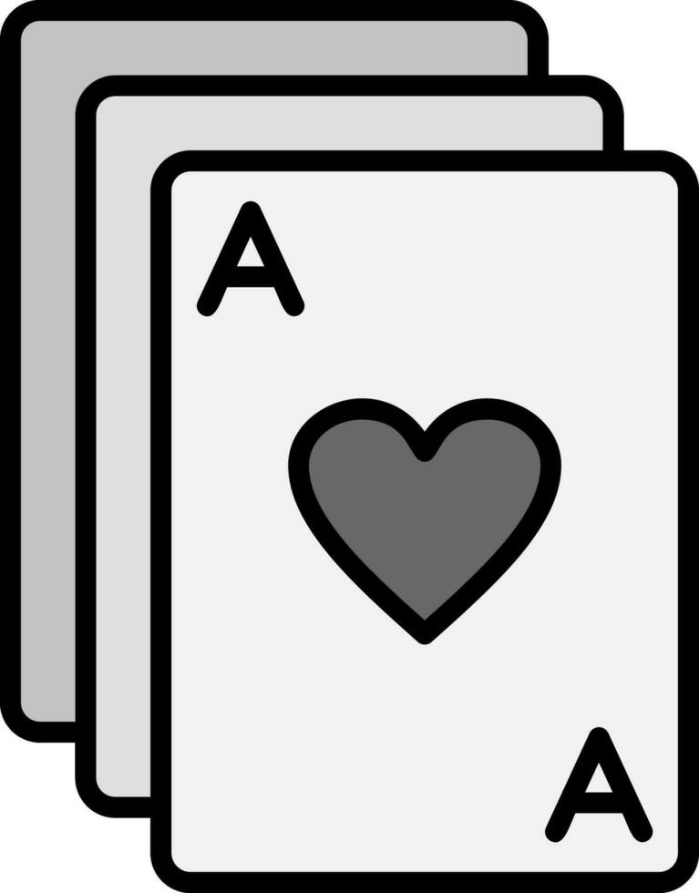 icono de vector de cartas de póquer