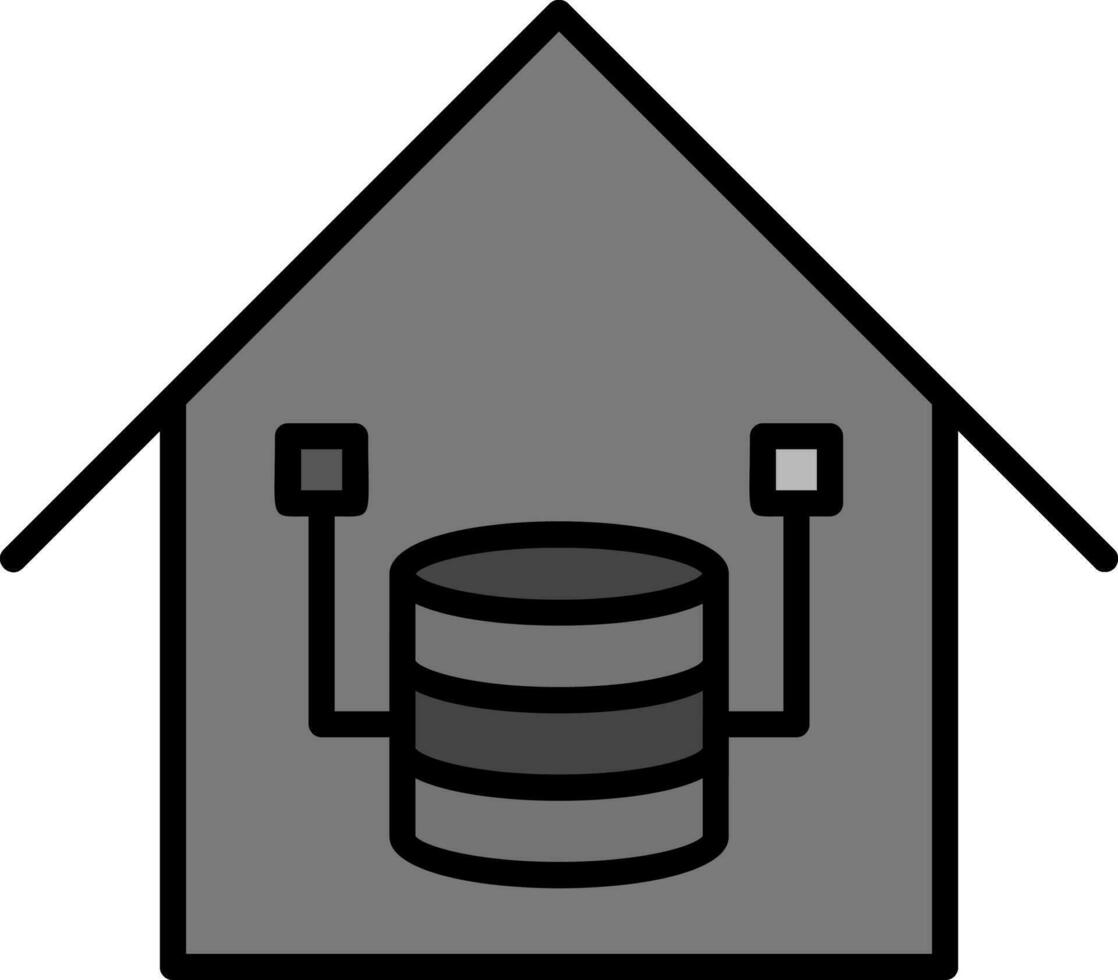 icono de vector de almacén de datos