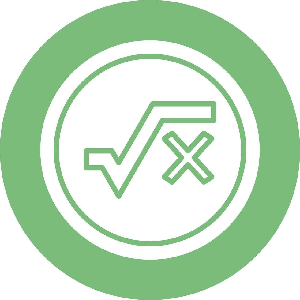 Square Root Vector Icon