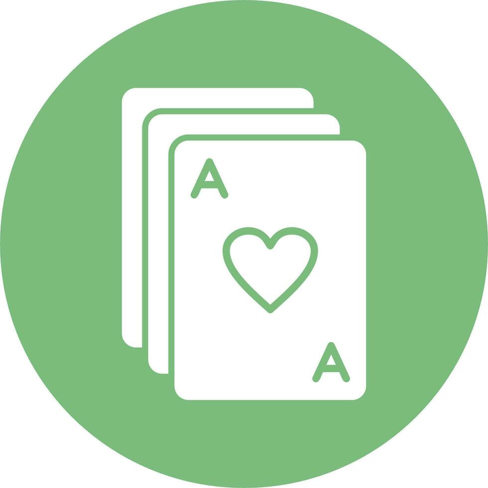 icono de vector de cartas de póquer