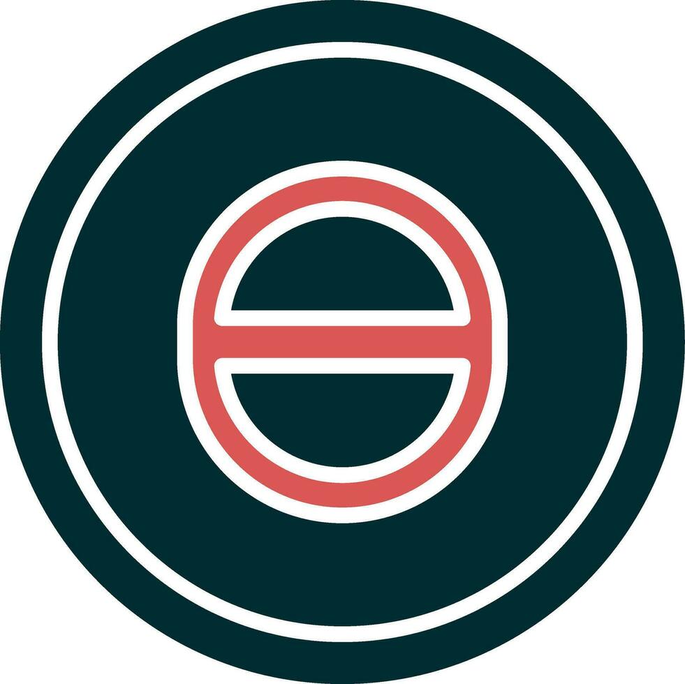Theta Vector Icon