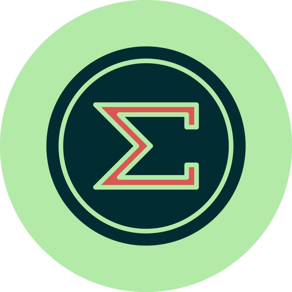 Sum Vector Icon