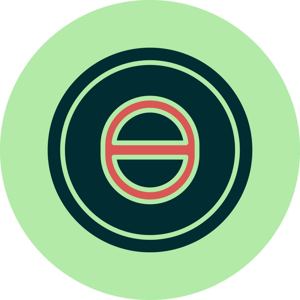 Theta Vector Icon