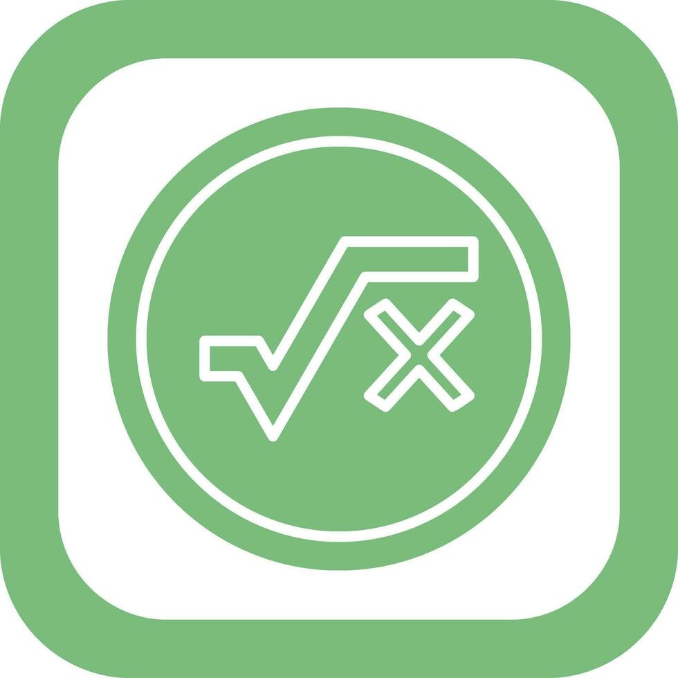 Square Root Vector Icon